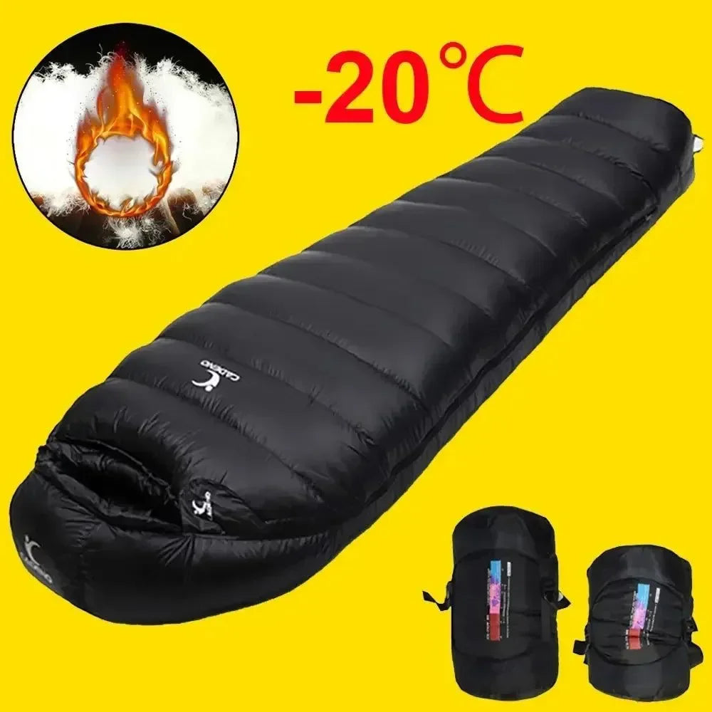 Winter Goose Down Sleeping Bag - Lightweight, Portable, and Warm for Outdoor Camping and Trekking - Trekker Essentials