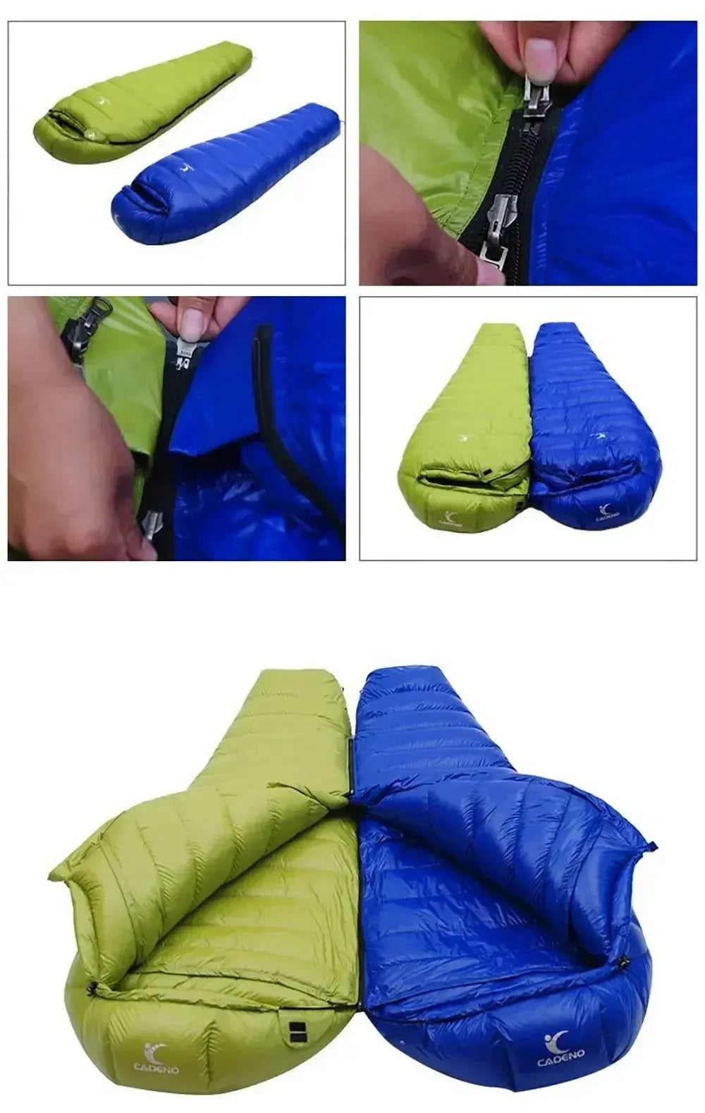 Winter Goose Down Sleeping Bag - Lightweight, Portable, and Warm for Outdoor Camping and Trekking - Trekker Essentials