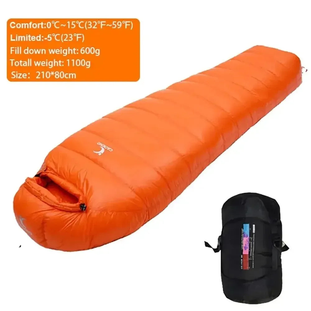 Winter Goose Down Sleeping Bag - Lightweight, Portable, and Warm for Outdoor Camping and Trekking - Trekker Essentials