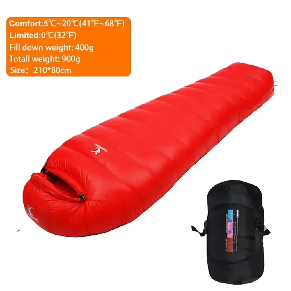 Winter Goose Down Sleeping Bag - Lightweight, Portable, and Warm for Outdoor Camping and Trekking - Trekker Essentials