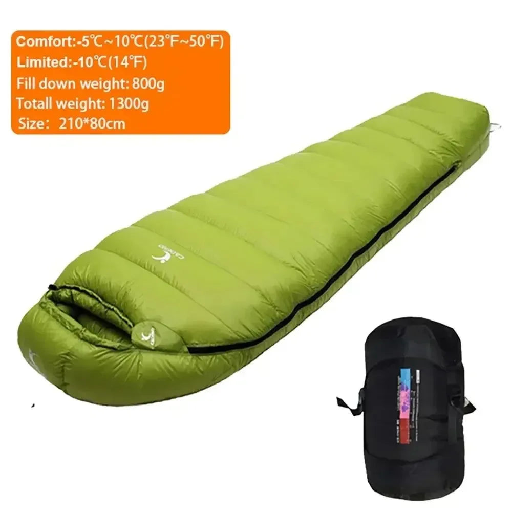 Winter Goose Down Sleeping Bag - Lightweight, Portable, and Warm for Outdoor Camping and Trekking - Trekker Essentials