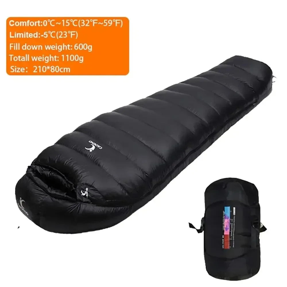 Winter Goose Down Sleeping Bag - Lightweight, Portable, and Warm for Outdoor Camping and Trekking - Trekker Essentials
