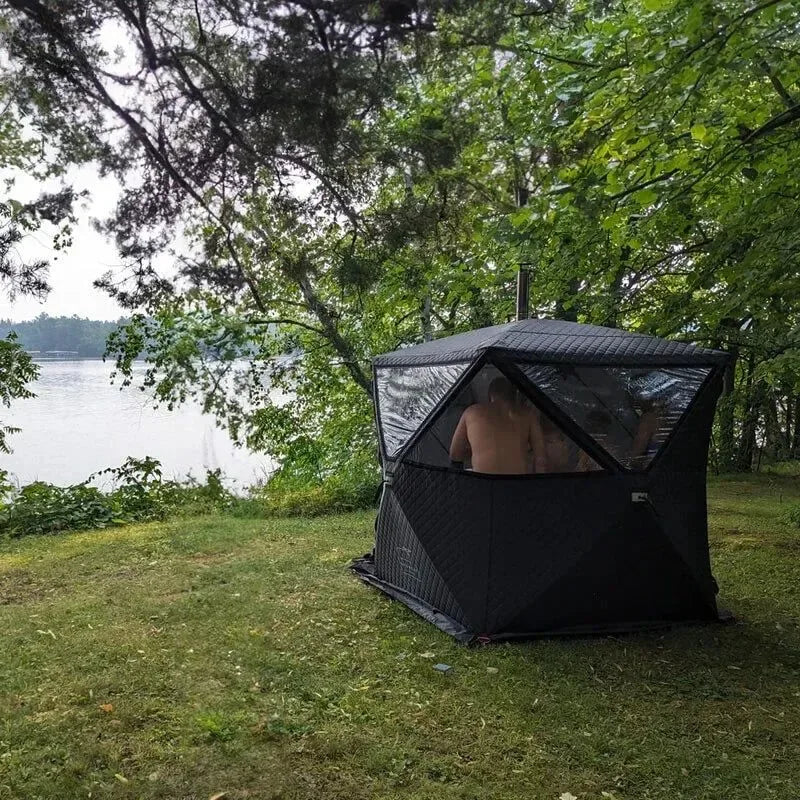 Winter Ice Fishing Pop Up Tent - Portable Sauna & Camping Shelter - Trekker Essentials