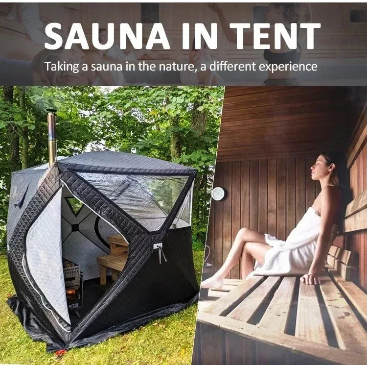 Winter Ice Fishing Pop Up Tent - Portable Sauna & Camping Shelter - Trekker Essentials