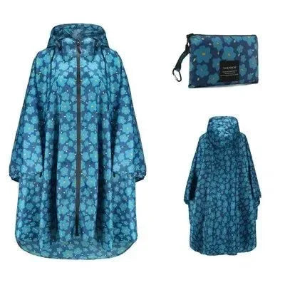 Women Men Poncho Raincoat - Waterproof Tent Cover for Outdoors Hiking and Biking - Trekker Essentials