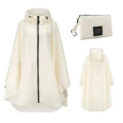 Women Men Poncho Raincoat - Waterproof Tent Cover for Outdoors Hiking and Biking - Trekker Essentials